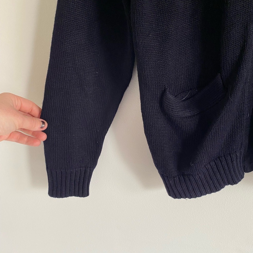 French Toast Navy Blue Button Front Cardigan School Uniform‎ Sweater Size 18 - Picture 3 of 3